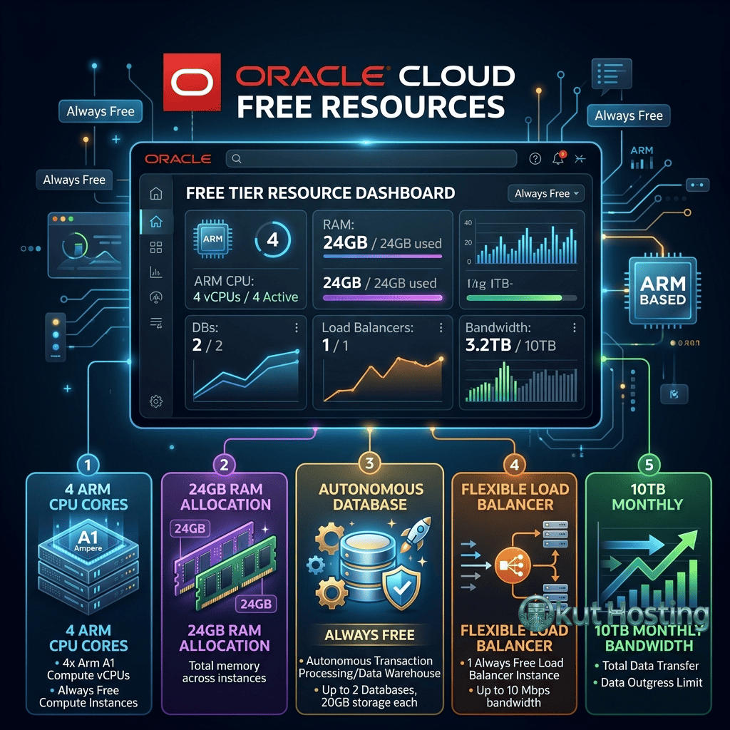 Oracle Cloud free tier allocation